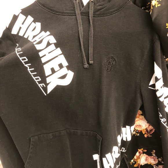 Thrasher Huf collab all over hoodie. - Picture 2 of 5